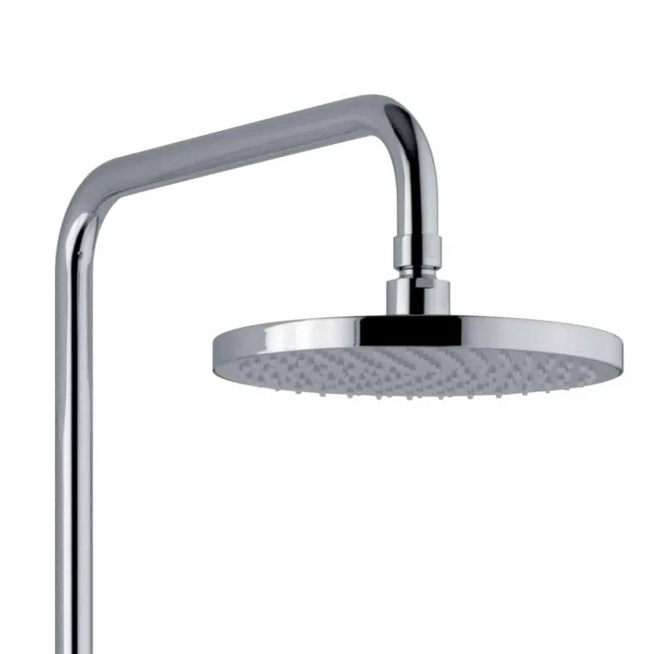 Teleskopowa i regulowana kolumna prysznicowa z chromowanego mosiądzu Made in Italy - Naspo Viadurini