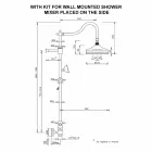 Mosiężna kolumna prysznicowa bez mieszacza Klasyczny design Made in Italy - Yunda Viadurini