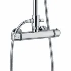 Nowoczesna kolumna prysznicowa z mosiężnym chromowanym wykończeniem Made in Italy - Gallo Viadurini