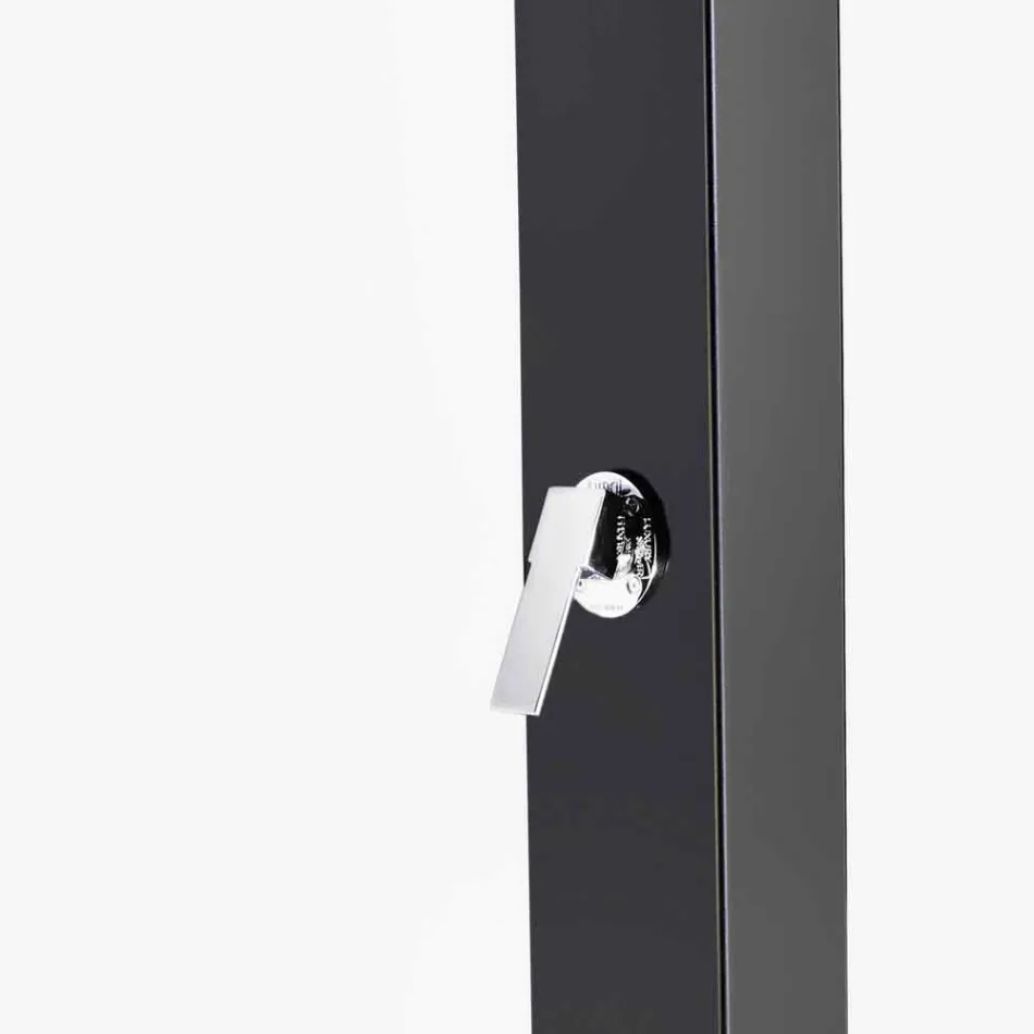 Zewnętrzna kolumna prysznicowa solarna ze stali nierdzewnej Made in Italy - Werner Viadurini