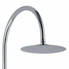 Teleskopowa kolumna prysznicowa z mosiądzu z okrągłą głowicą prysznicową Made in Italy - Lenio Viadurini