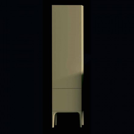 Drewniana szafka łazienkowa Amanda z 2 drzwiami, nowoczesny design, wykonana we Włoszech Viadurini