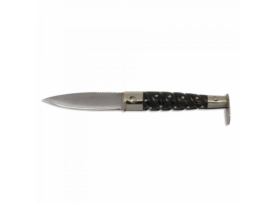 Nóż Calabrese Torciglione z ostrzem ze stali 7,5 cm Made in Italy - Bria Viadurini