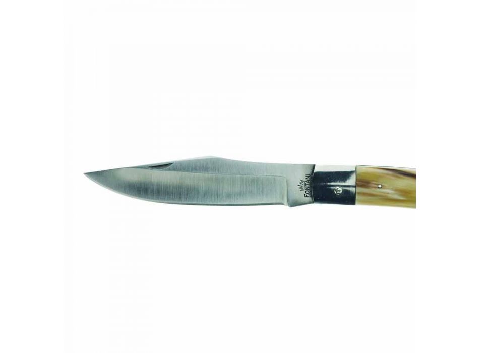 Antyczny, ręcznie robiony nóż myśliwski ze stalowym ostrzem Made in Italy - Afri