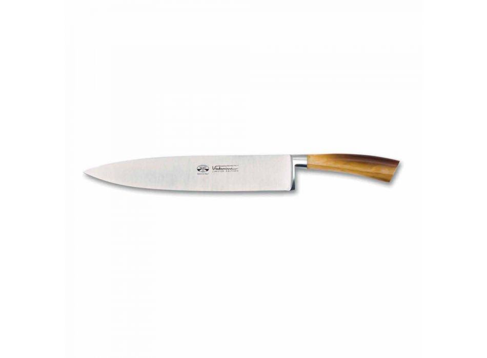 Uniwersalny nóż szefa kuchni Berti ze stali nierdzewnej Exclusive dla Viadurini - Eco Viadurini