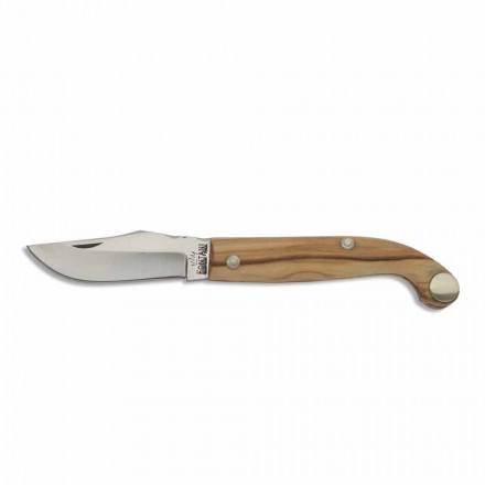 Nóż florencki z rogową lub drewnianą rączką Made in Italy - Fiora Viadurini