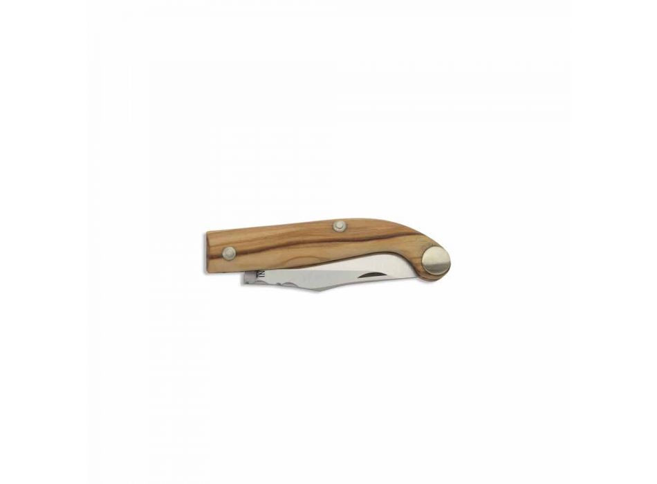 Nóż florencki z rogową lub drewnianą rączką Made in Italy - Fiora Viadurini