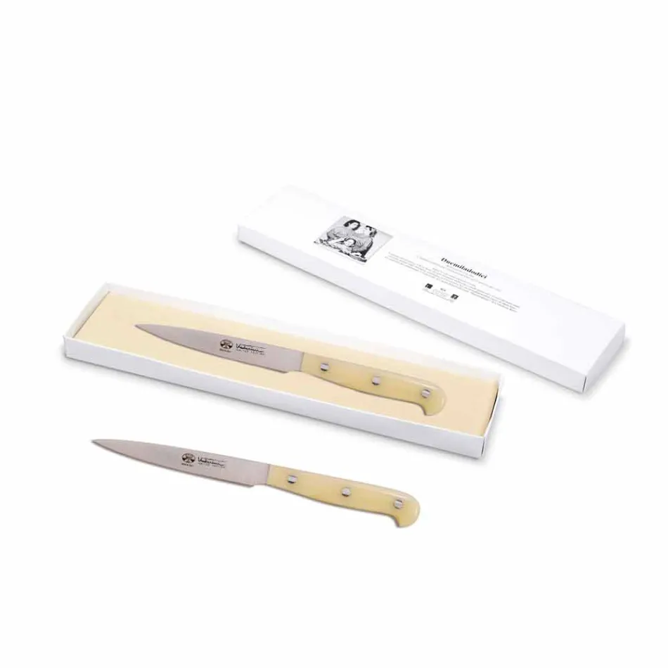 Nóż prosty Berti Milleusi dostępny wyłącznie w Viadurini - Aviano Viadurini