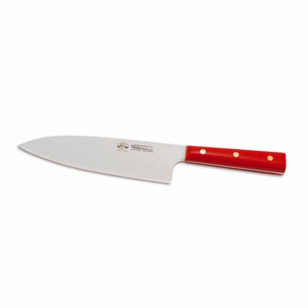 Nóż do mięsa Berti ze stali nierdzewnej Santoku Exclusive dla Viadurini - Bione Viadurini
