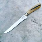 Nóż do trybowania z drewnianą rączką lub rogiem wołowym Made in Italy - Posca Viadurini