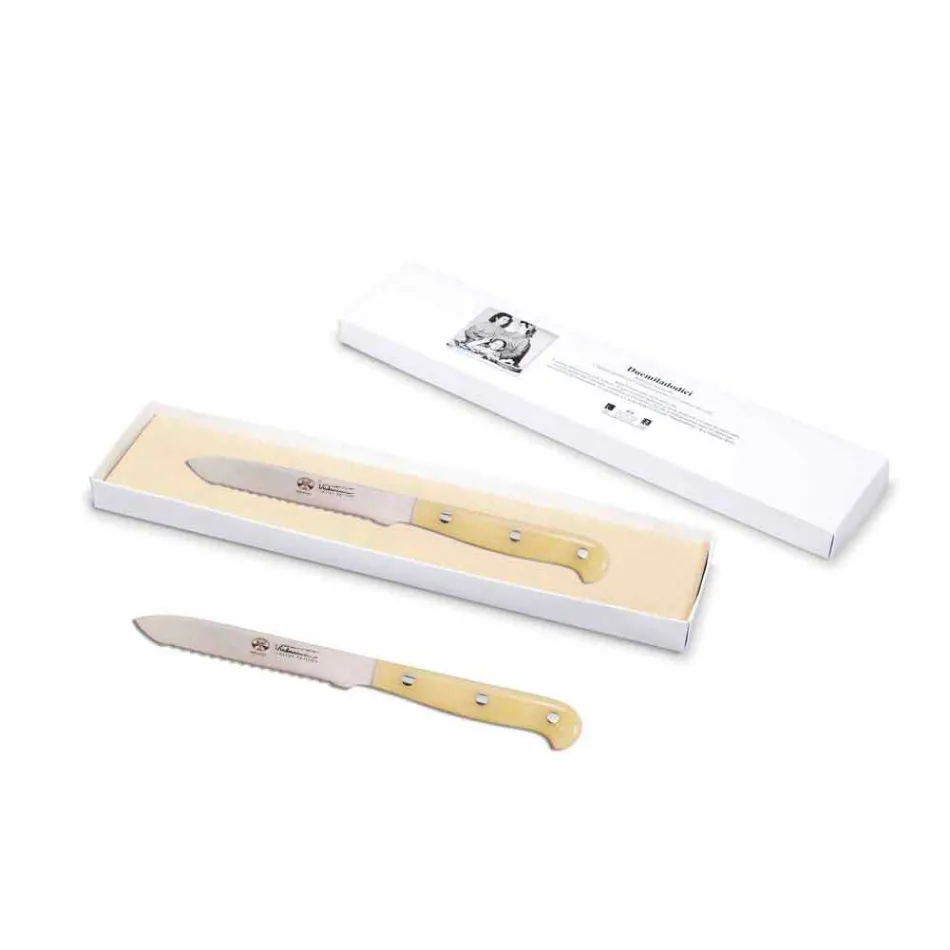 Ząbkowany nóż do pomidorów Berti ze stali nierdzewnej Ekskluzywny dla Viadurini-Barasso Viadurini