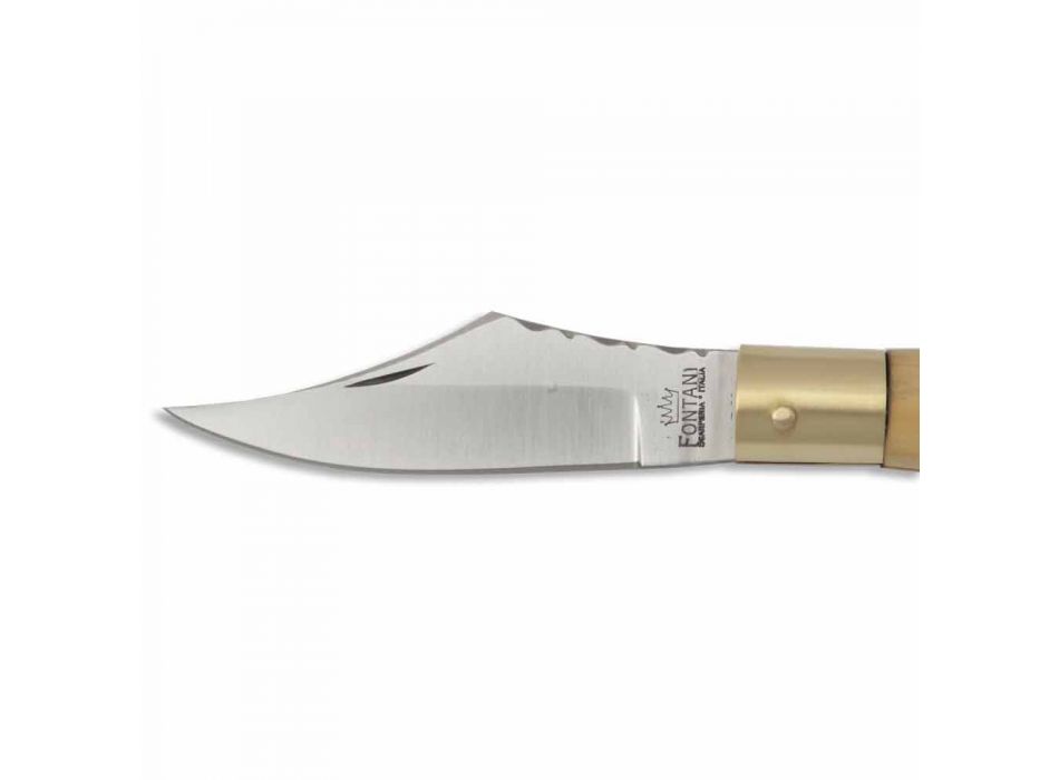 Nóż Scarpetta z zamknięciem bez sprężyny Wykonany ręcznie we Włoszech - Etta Viadurini