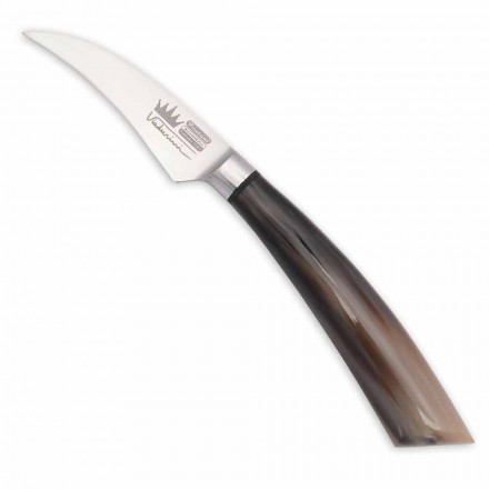 Ręcznie robiony nóż do obierania z ostrzem ze stali 7 cm Made in Italy - Dido Viadurini