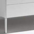 Komoda z 3 szufladami z malowanej płyty wiórowej - Gemelli Viadurini