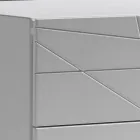 Komoda z 3 szufladami z malowanej płyty wiórowej - Gemelli Viadurini