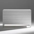 Komoda z 3 szufladami z malowanej płyty wiórowej - Gemelli Viadurini