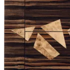 Kredens 4 szuflady z drewna hebanowego Grilli Zarafa made in Italy Viadurini