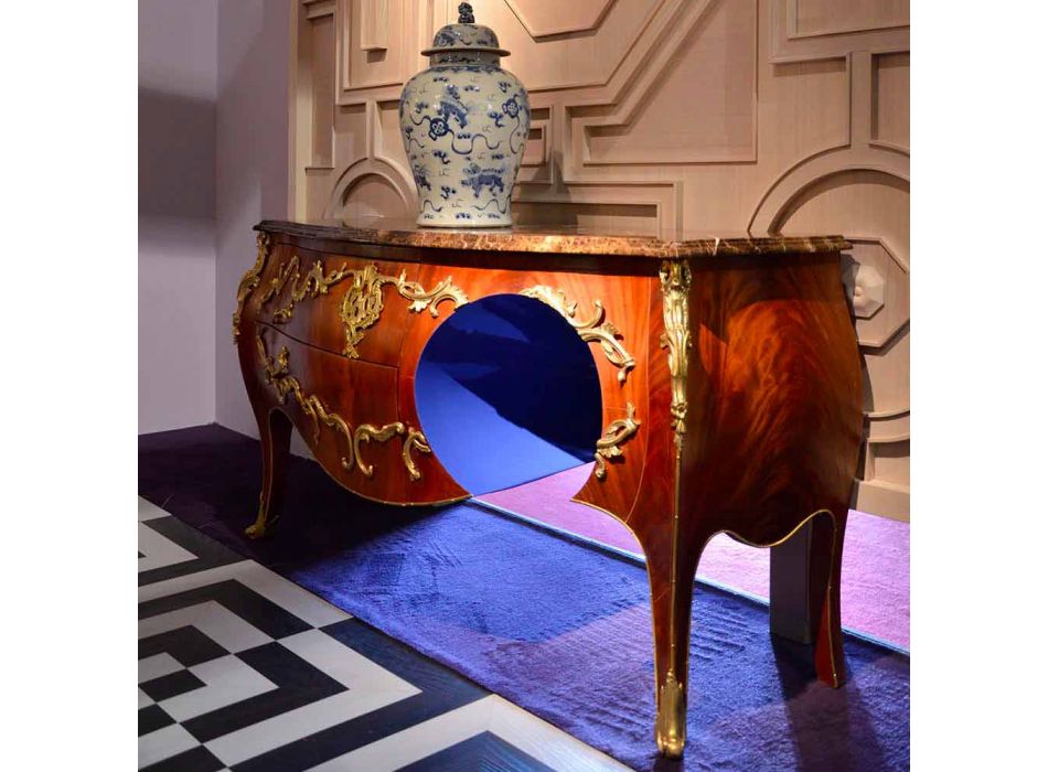 Marmurowa komoda i dekoracje w designie, wykonane we Włoszech, Gildo Viadurini