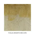 Stolik nocny w całości z żelaza z wykończeniem w kolorze srebrnym Meccata Made in Italy - Wenecja Viadurini