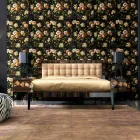 Stolik nocny z drewna orzechowego i hebanowego Grilli Zarafa, design Viadurini