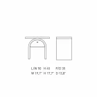 Nowoczesny stolik nocny do sypialni z kolorowego drewna - Arcom Viadurini