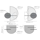 Nowoczesny modularny stolik nocny ze sklejki Elegancki i wszechstronny design - Ramia Viadurini