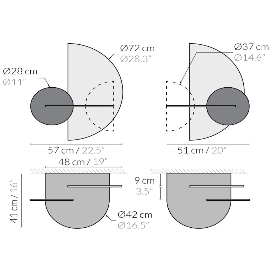 Nowoczesny modularny stolik nocny ze sklejki Elegancki i wszechstronny design - Ramia Viadurini