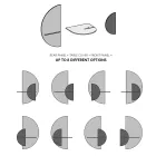 Nowoczesny modularny stolik nocny ze sklejki Elegancki i wszechstronny design - Ramia Viadurini