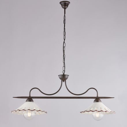 Świetlny dodatek do wystroju ze szkła i metalu, wyprodukowany we Włoszech, o wyjątkowym wyglądzie - Mira Viadurini