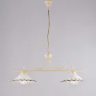 Świetlny dodatek do wystroju ze szkła i metalu, wyprodukowany we Włoszech, o wyjątkowym wyglądzie - Mira Viadurini