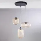 Jasny, designerski dodatek ze szkła i metalu, wyprodukowany we Włoszech, o stylowym wyglądzie - Tucana Viadurini