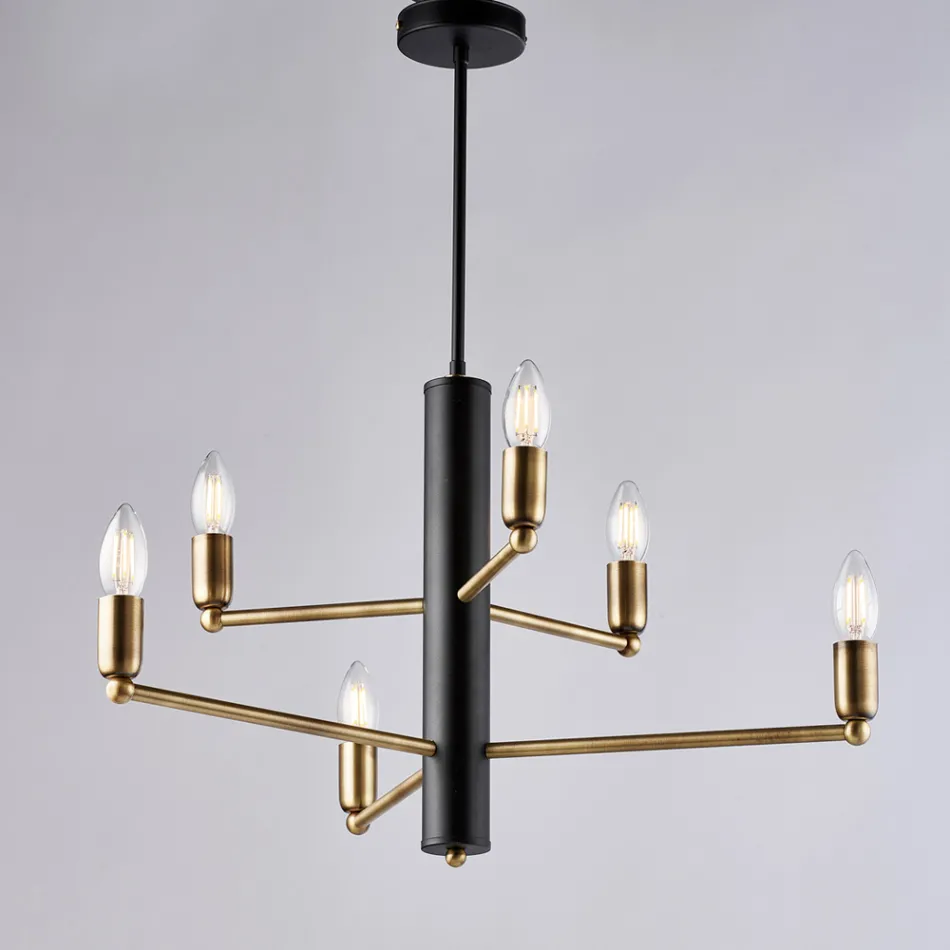 Świetlny dodatek do wystroju ze szkła i metalu, wyprodukowany we Włoszech, o stylowym wyglądzie - Ursa Viadurini