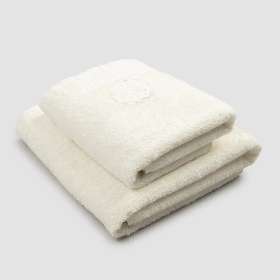 Kompletny zestaw ręczników do twarzy i ręczników dla gości z mieszanki frotte i lnu – Kilim Viadurini