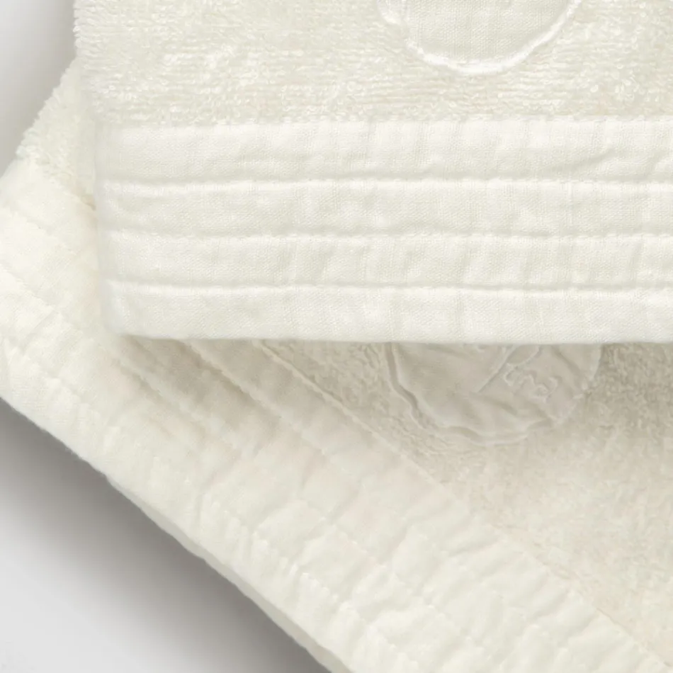 Kompletny zestaw ręczników do twarzy i ręczników dla gości z mieszanki frotte i lnu – Kilim Viadurini