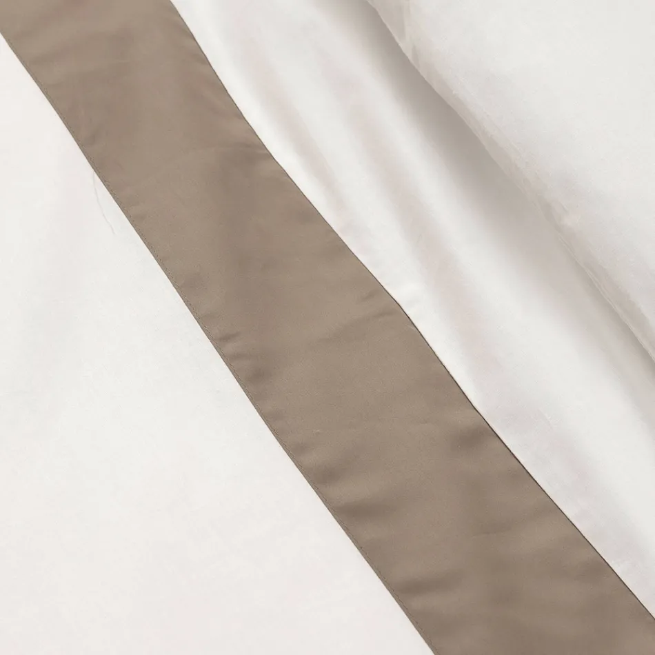 Podwójny zestaw poszewek na kołdrę ze 100% bawełny i 10% satyny bawełnianej - Szczegóły Viadurini