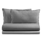 Kompletne łóżko podwójne z czystej bawełny, barwionej i cieniowanej - Delikatność Viadurini