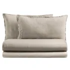 Kompletne łóżko dwuosobowe z czystej bawełny, barwionej i cieniowanej - Delikatność Viadurini