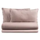 Kompletne łóżko podwójne z czystej bawełny, barwionej i cieniowanej - Delikatność Viadurini