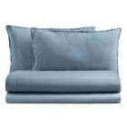 Kompletne łóżko podwójne z czystej bawełny, barwionej i cieniowanej - Delikatność Viadurini