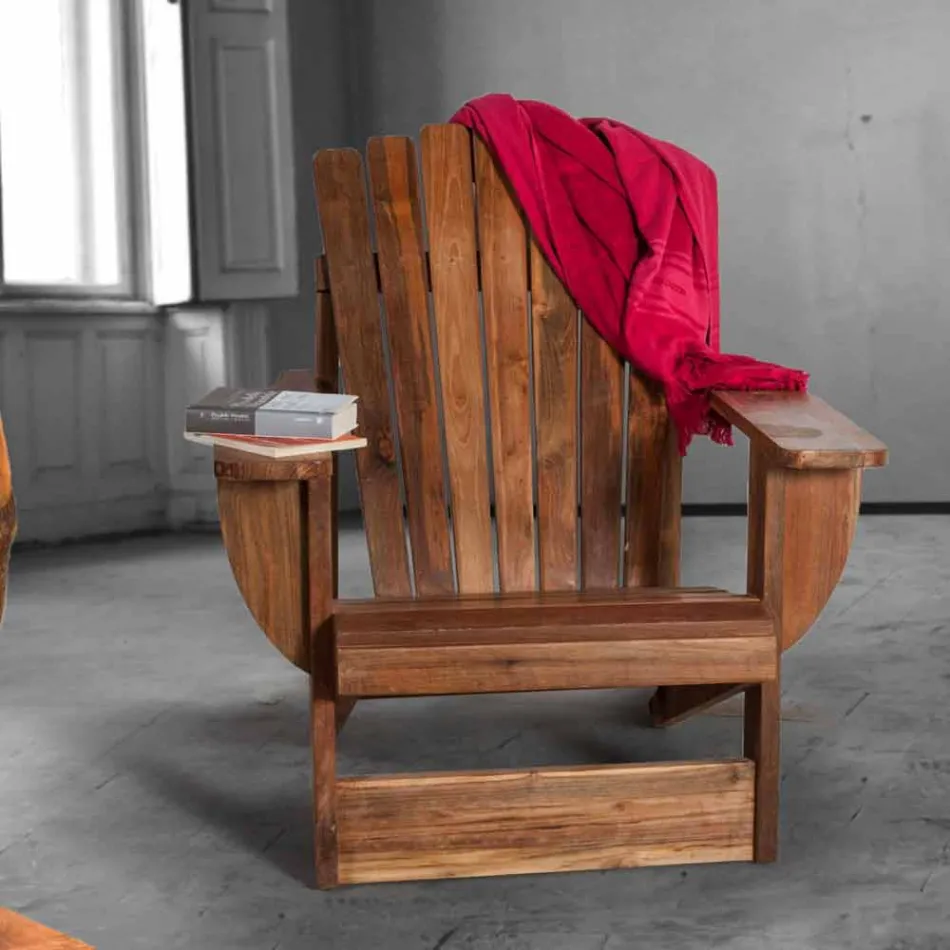 Kompozycja 2 Meble łazienkowe z litego drewna tekowego - Solferino Viadurini