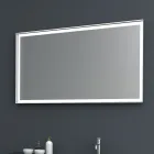 Kompozycja 2 Zawieszone meble łazienkowe w lakierze platynowym Mdf 120 cm - Renga Viadurini