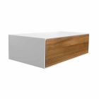 Kompozycja 3 Meble łazienkowe z drewna tekowego i Hi Macs® - Talk Viadurini