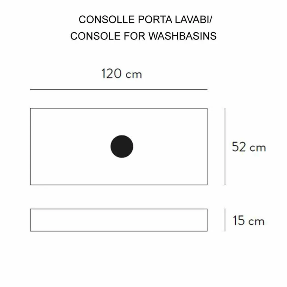 Kompozycja 3 Zawieszone meble łazienkowe z kamionki porcelanowej 4 Wykończenia - Rambina Viadurini