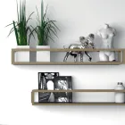 Kompozycja 5 Wolnostojące meble łazienkowe z metalu, Ecolegno i luksusowej kamionki - Cizco Viadurini