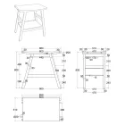 Kompozycja mebli łazienkowych z glinianymi dodatkami i lustrem - Patryk Viadurini