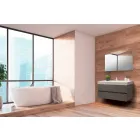 Zawieszona kompozycja łazienkowa w kolorze Fenix Grey - Becky Viadurini