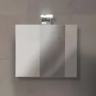 Zawieszona kompozycja mebli łazienkowych w melaminie dębowej - Becky Viadurini