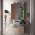 Kompozycja łazienkowa w komplecie z umywalką, lustrem i podstawą Made in Italy - Dream