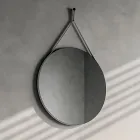 Zestaw łazienkowy z podstawą na kółkach, umywalką i lustrem - Titan Viadurini