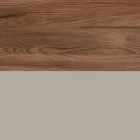 Kompozycja łazienkowa z 1 szufladą, 2 dębowymi półkami, umywalką i lustrem - Titan Viadurini